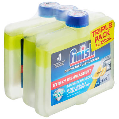 FINISH Dish Washing Additives Dishwasher Deep Cleaner 3 Pack 250ml