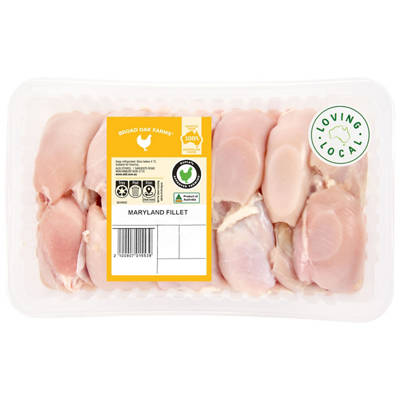BROAD OAK FARMS RSPCA Approved Chicken Maryland Fillets per kg