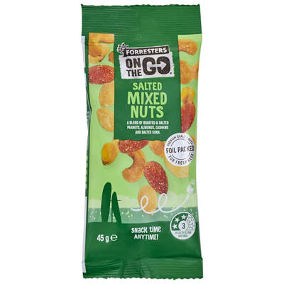 On The Go Salted Mixed Nuts 45g