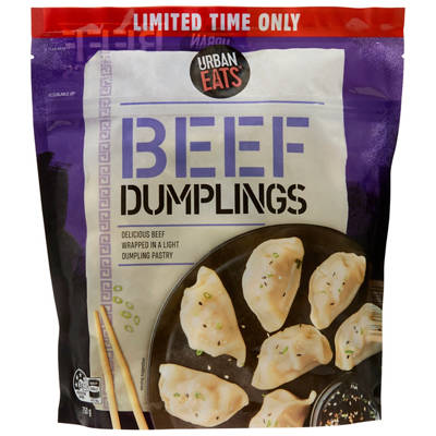 URBAN EATS Beef Dumplings 750g