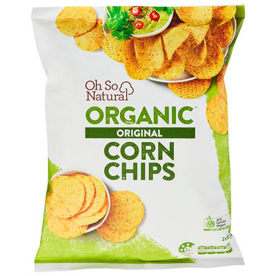 OH SO NATURAL ORGANIC Organic Corn Chips 200g