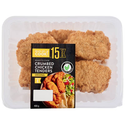 READY, SET…COOK! RSPCA Approved Crumbed Chicken Tenders Original 400g