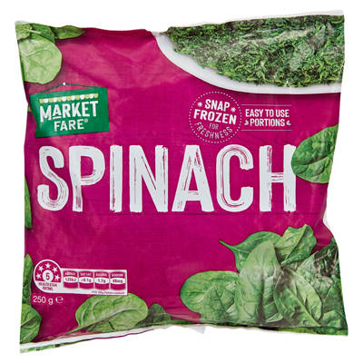 MARKET FARE Spinach 250g
