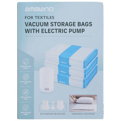 Vacuum Storage Bags with Electrical Pump