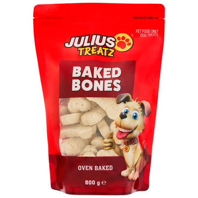 Dog Treat Baked Bones 800g