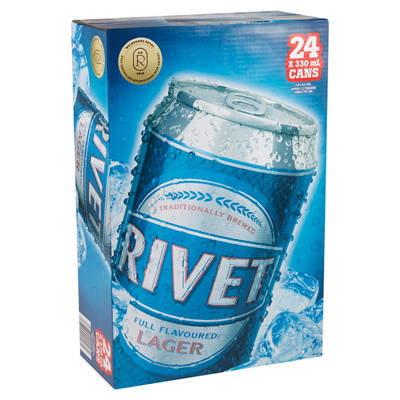 RIVET Lager Beer 24x330ml