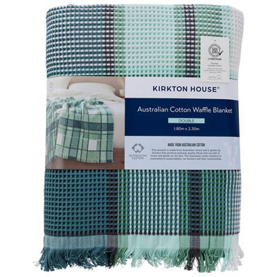 KIRKTON HOUSE Australian Cotton Waffle Blanket