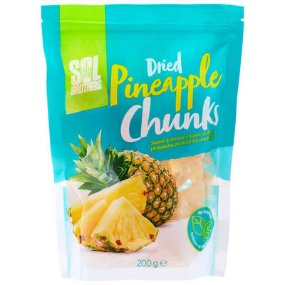 SOL BROTHERS Dried Pineapple Chunks 200g