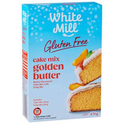 WHITE MILL Gluten Free Golden Butter Cake Mix with Icing 470g