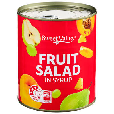 SWEET VALLEY Fruit Salad in Syrup 825g