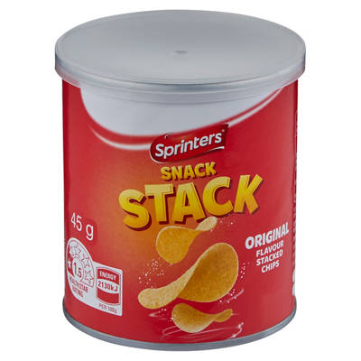 SPRINTERS Snack Stack Chips Original Flavour 45g