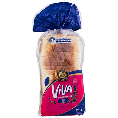 VIVA Viva White High Fibre Vitamins & Minerals Sandwich 700g