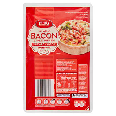 Diced Bacon Pieces 2 x 150g