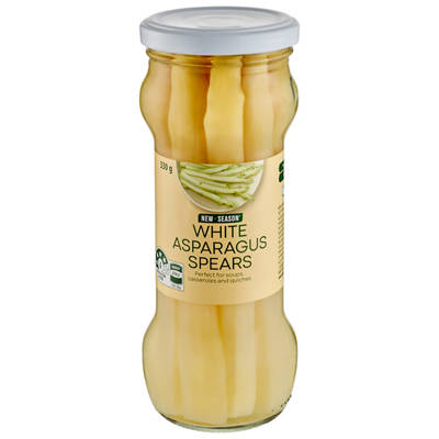 NEW SEASON White Asparagus Spears 330g