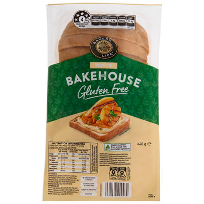 Bakehouse Gluten Free White Bread 440g