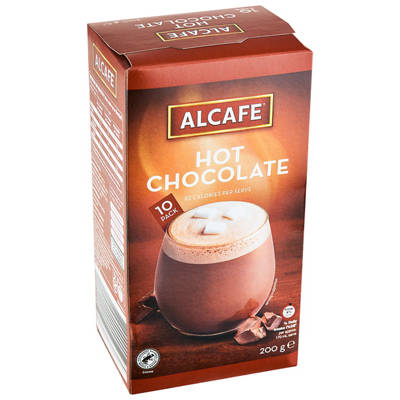 ALCAFE Hot Chocolate Sachets 10 Pack 200g