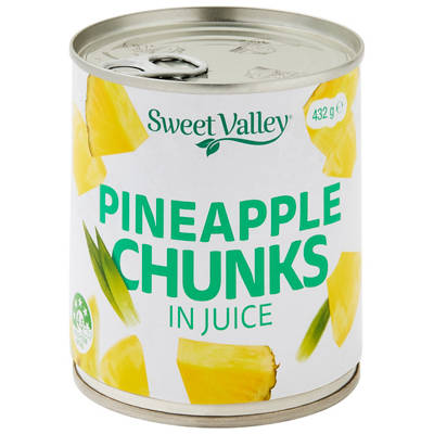 SWEET VALLEY Pineapple Chunks 432g