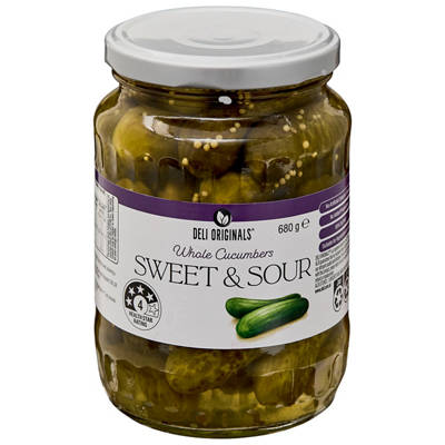 DELI ORIGINALS Sweet & Sour Cucumbers 680g