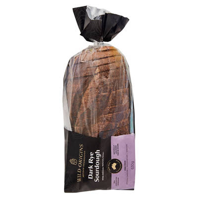 WILD ORIGINS ARTISAN SOURDOUGH Dark Rye
Sourdough 630g