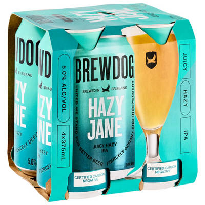 BREWDOG Hazy Jane New England IPA 4 Pack 375ml