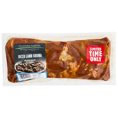 THOMAS FARMS Diced Lamb Korma
