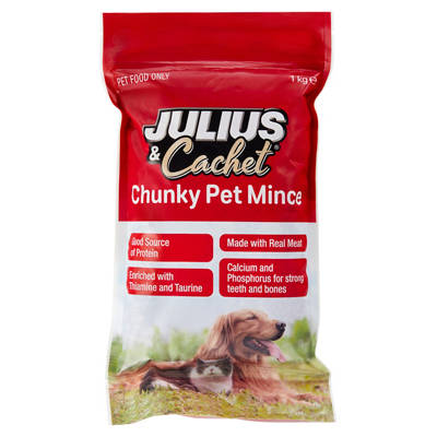 JULIUS & CACHET Chunky Pet Mince 1kg