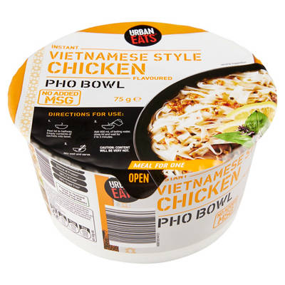 URBAN EATS Vietnamese Style Chicken Flavoured Pho Bowl 75g