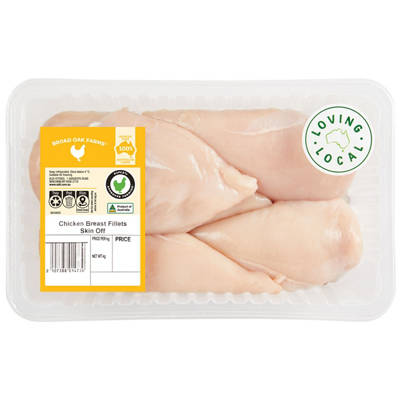 BROAD OAK FARMS RSPCA Approved Chicken Breast Fillets Bulk Pack per kg