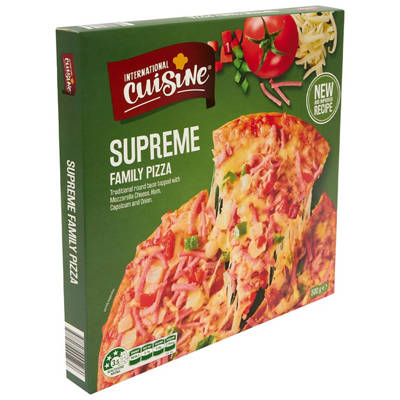 INTERNATIONAL CUISINE Supreme Family Pizza 500g