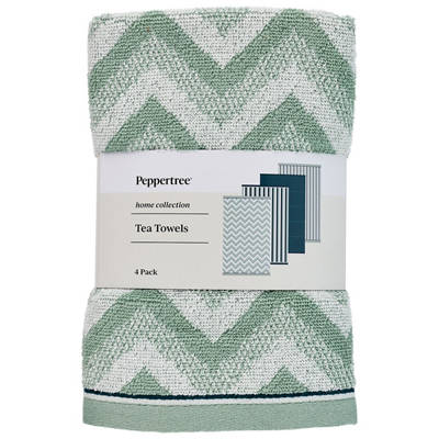 Terry Tea Towels 4 Pack
