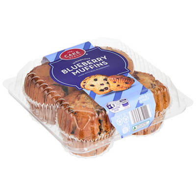 THE CAKE STALL Blueberry Muffins 4 Pack 420g
