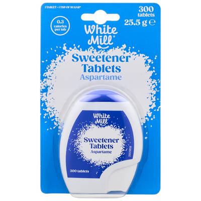 WHITE MILL Sweetner Tablets Aspartame 300 Tablets