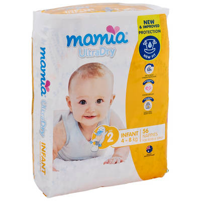 Size 2 Nappies 4-8kg 56pk