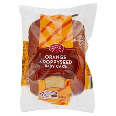 THE CAKE STALL Orange & Poppyseed Baby Cake 300g