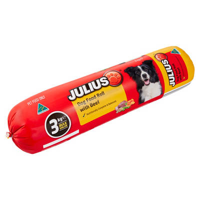 JULIUS Dog Food Roll with Beef 3kg