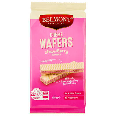 Crème Wafers Strawberry 125g