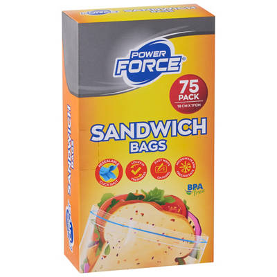 Resealable Sandwich Bag 75 Pack
