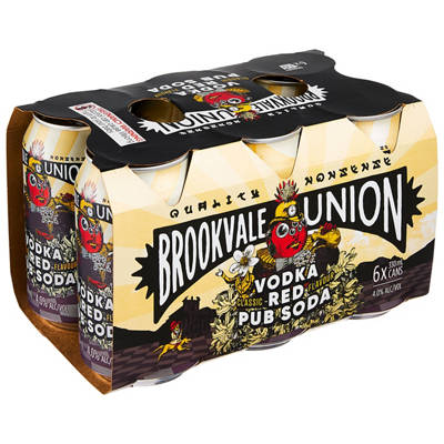 HARD RATED Vodka Red Pub Soda Cans 6x330ml