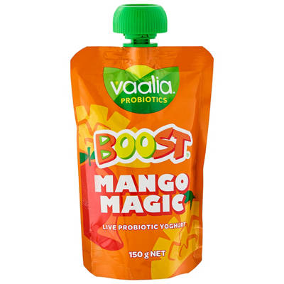 VAALIA Boost Mango Magic Yoghurt Pouch 150g