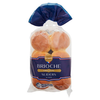 BON APPETIT Brioche Sliders 12 Pack 480g