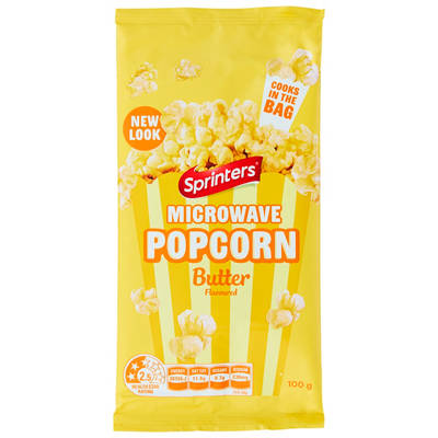SPRINTERS Microwave Butter Popcorn 100g