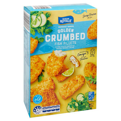 Golden Crumbed Fish Fillets 1kg
