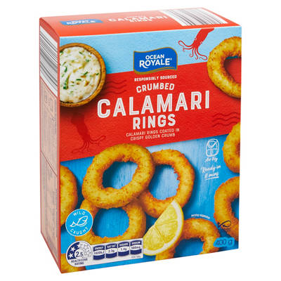 OCEAN ROYALE Crumbed Calamari Rings 400g