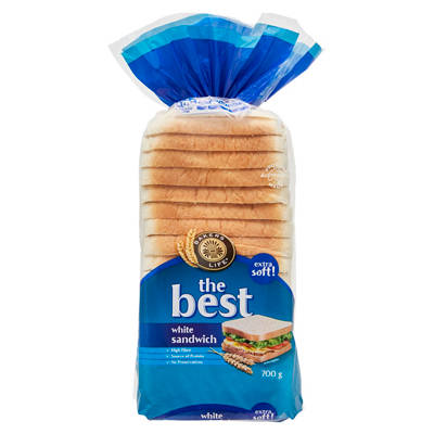 BAKERS LIFE The Best White Sandwich Bread 700g