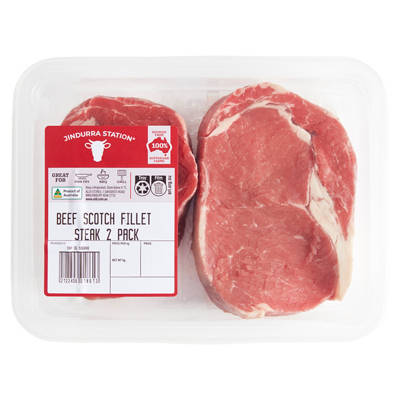 JINDURRA STATION Beef Scotch Fillet 2 Pack per kg