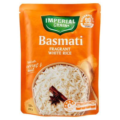 IMPERIAL GRAIN Microwave Rice Pouch Basmati 250g