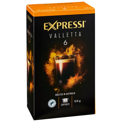 Valletta Coffee Capsules 16 Pack 124g