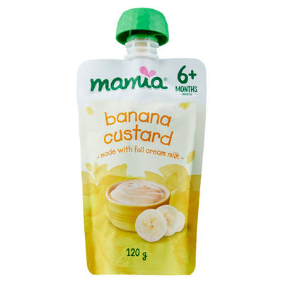 MAMIA Banana Custard 6+ Months Baby Food 120g