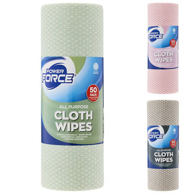 POWER FORCE Cloth Wipes on Roll