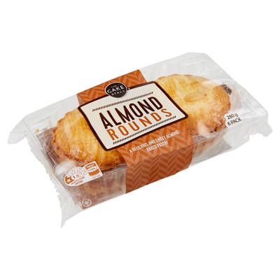 THE CAKE STALL Almond Rounds 6 Pack 280g